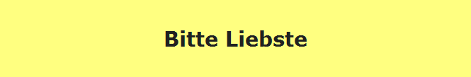 Bitte Liebste